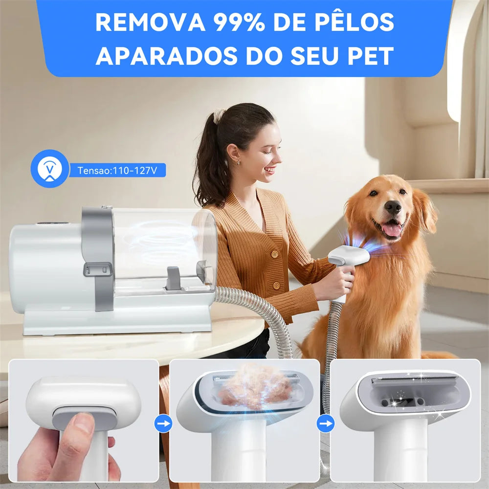 Aspirador Pet Newpet 2,5L com Escovas – Remove Pelos Fácil