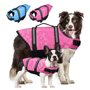 Colete Salva-Vidas para Cães com Alça, Refletivo e Ajustável