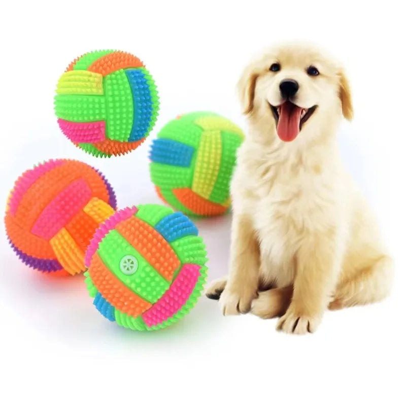 Bola Luminosa para Pets com Som – Resistente e Divertida