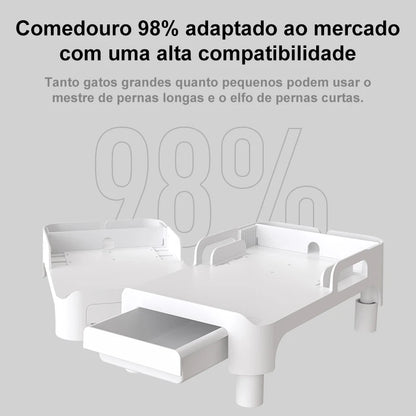 Alimentador Automático Pet Newpet com Suporte Elevado