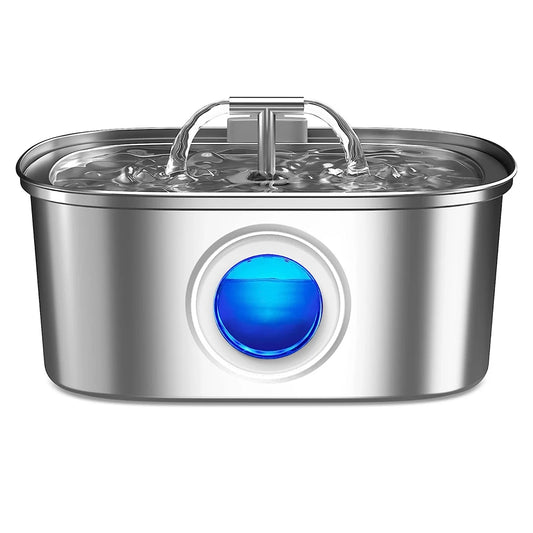 Bebedouro Automático 3.2L Inox para Gatos e Cães