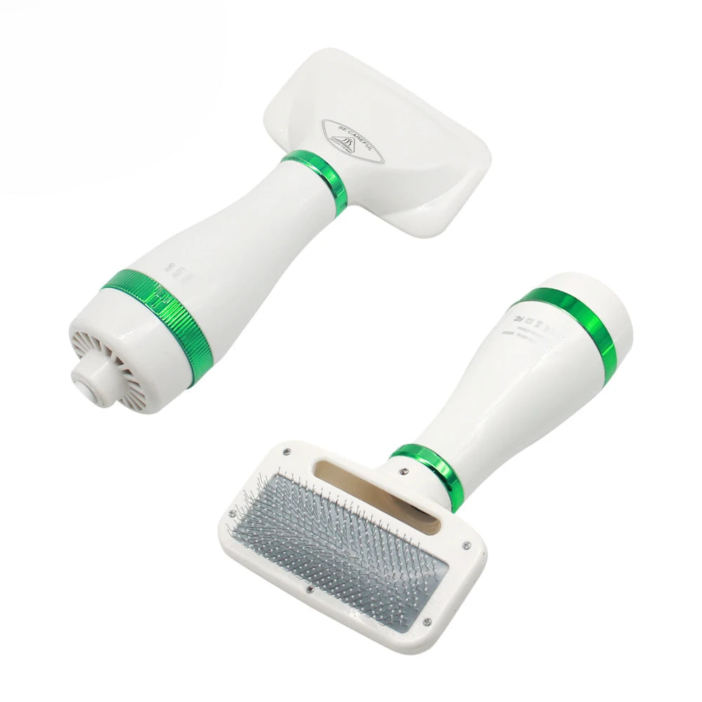 Secador Pet 2 em 1 com Escova Slicker - Secagem e Escovação