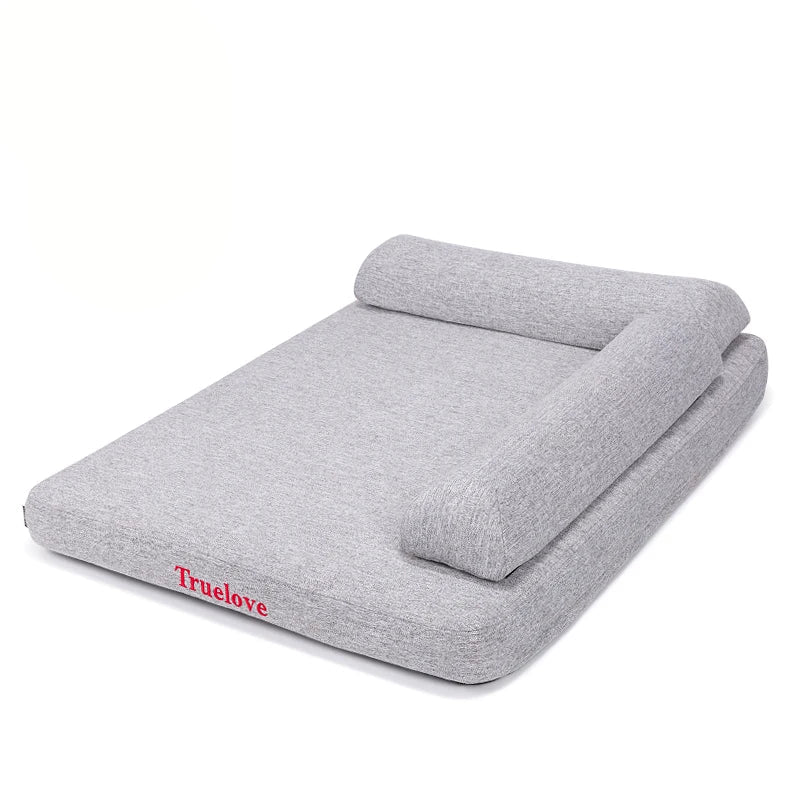 Cama para Pet com Travesseiro Viscoelástico - Lavável e Confortável