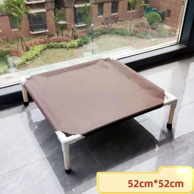 Cama Elevada Dobrável para Pets – Fácil de Lavar e Portátil