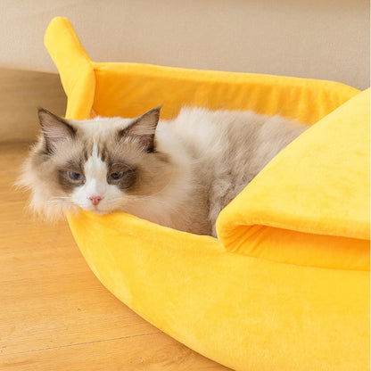 Cama Banana para Gatos e Cães | Divertida, Aconchegante