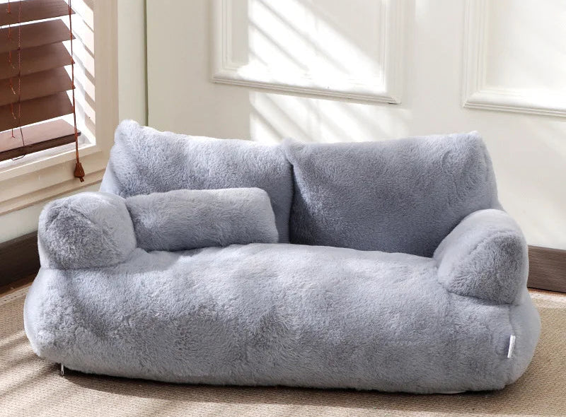 Cama Quente para Gatos e Cães | Sofá Pelúcia Confortável
