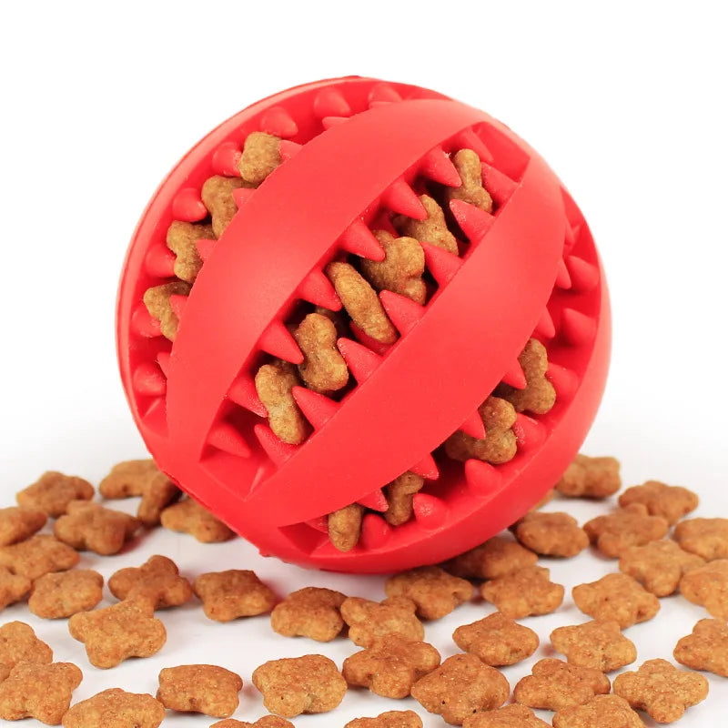 Bola Interativa e Mastigável p/ Pets – Limpa os Dentes