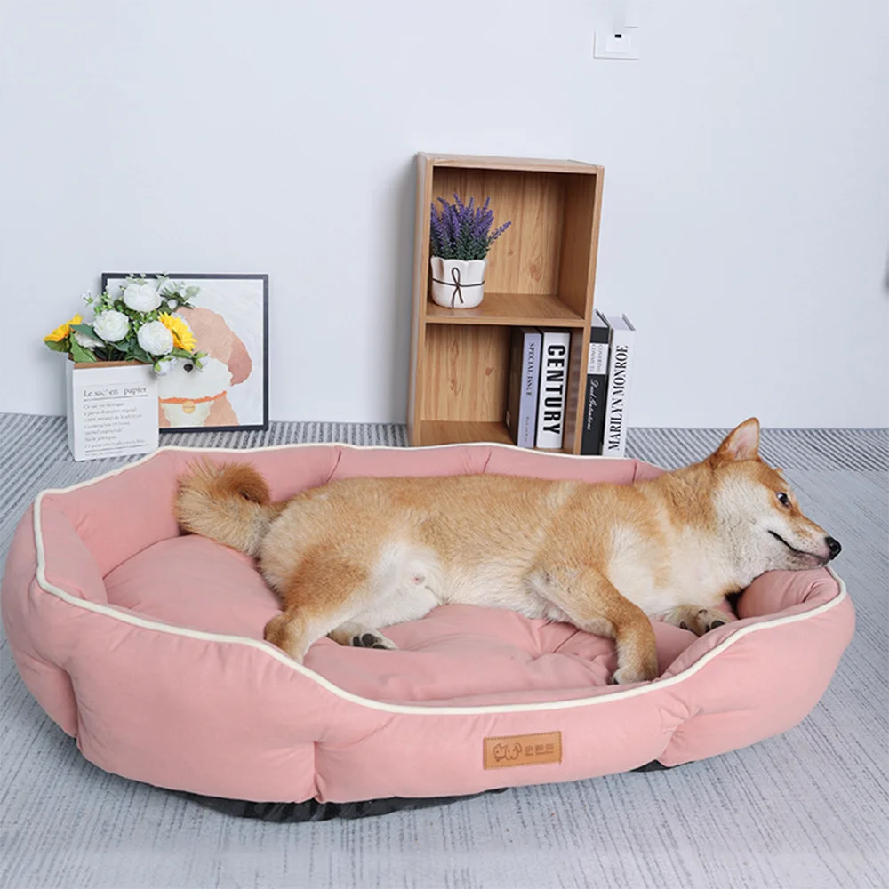 Cama Grande e Confortável para Cães e Gatos – Lavável e Quente