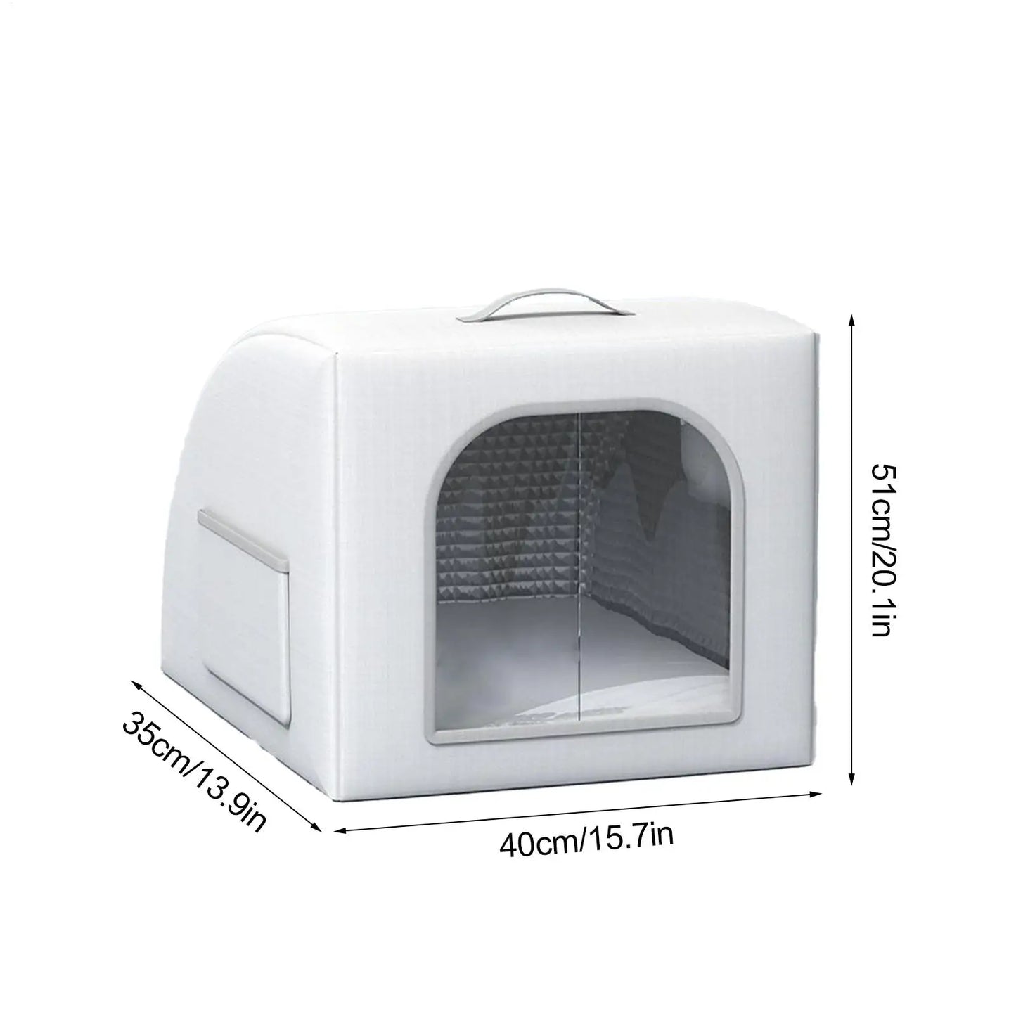 Casa térmica para cães e gatos com resfriamento portátil