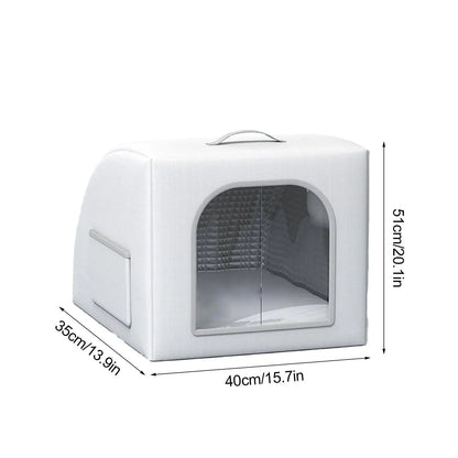 Casa térmica para cães e gatos com resfriamento portátil
