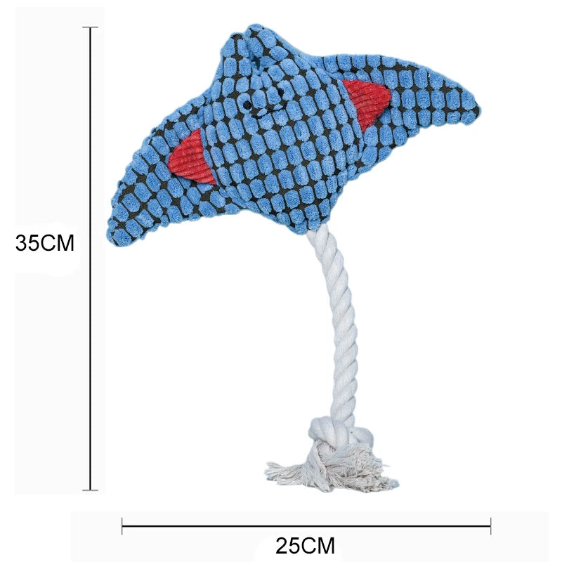 Brinquedo de Pelúcia para Cães Resistente e Interativo