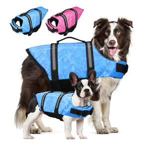 Colete Salva-Vidas para Cães com Alça, Refletivo e Ajustável