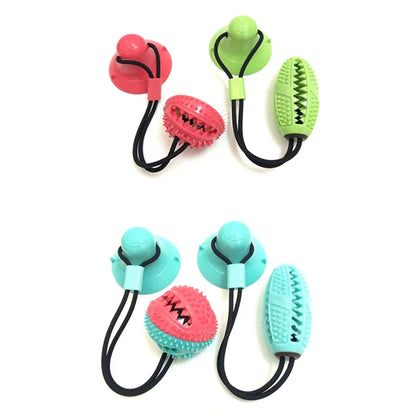 Bola Mordedor com Corda e Ventosa – Limpeza e Diversão