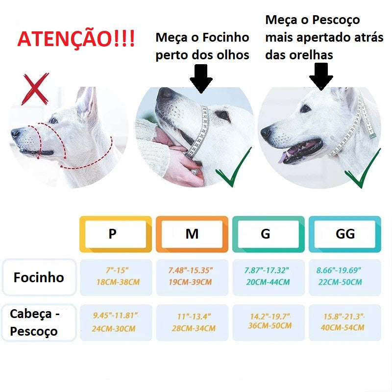 Focinheira para Cães Antipuxão – Treinamento e Segurança