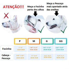 Focinheira para Cães Antipuxão – Treinamento e Segurança