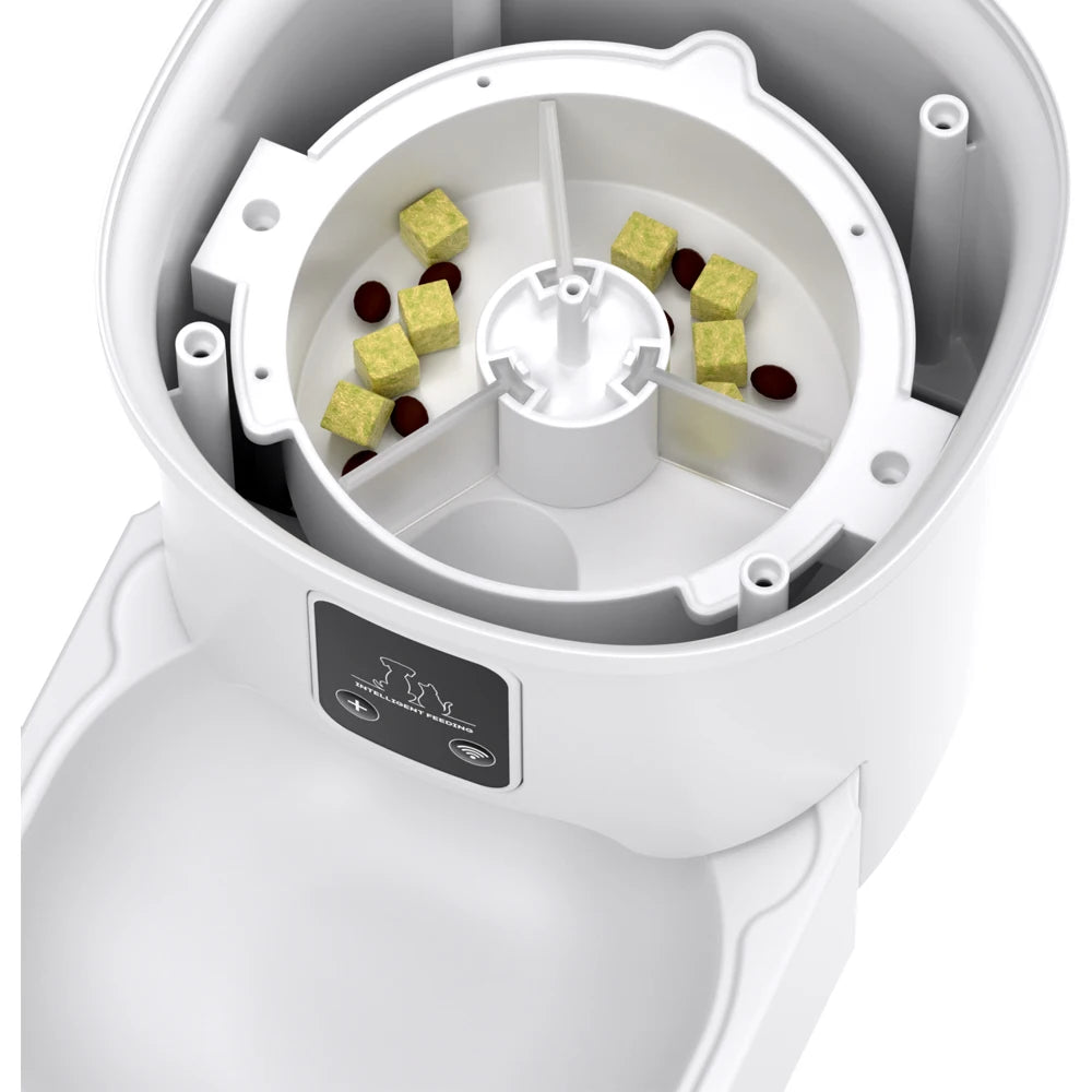 Alimentador Automático para Gatos e Cães 4L Wi-Fi Inteligente