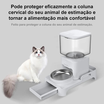 Alimentador Automático Pet Newpet com Suporte Elevado