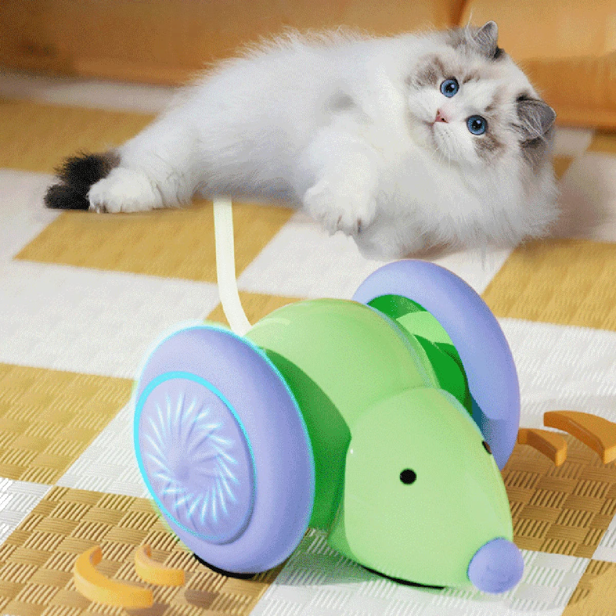 Mouse Elétrico Inteligente p/ Gatos – Brinquedo Interativo