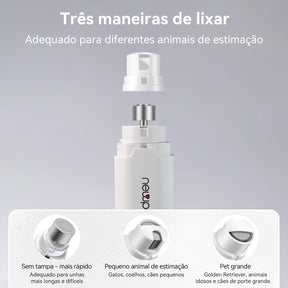 Moedor de Unhas Recarregável USB para Cães e Gatos 2 em 1