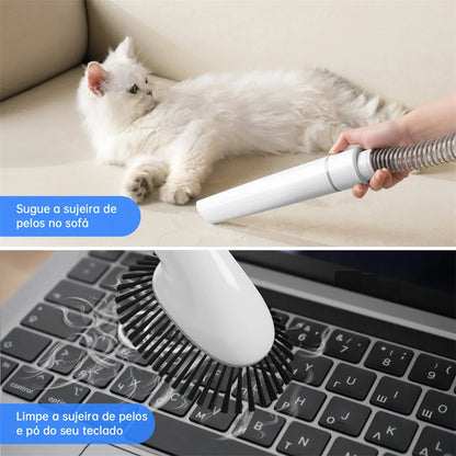 Aspirador Pet Newpet 2,5L com Escovas – Remove Pelos Fácil