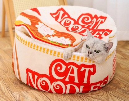 Cama de Gato CAT NOODLES Quentinha e Fofa Inverno Lavável