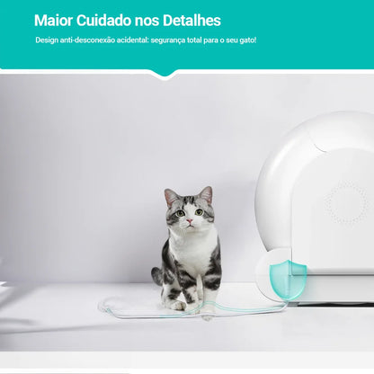 Caixa de Areia Automática 65L para Gatos com APP