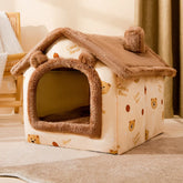 Casinha Macio para Cães – Cama Quente, Removível e Confortável