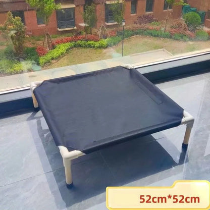 Cama Elevada Dobrável para Pets – Fácil de Lavar e Portátil