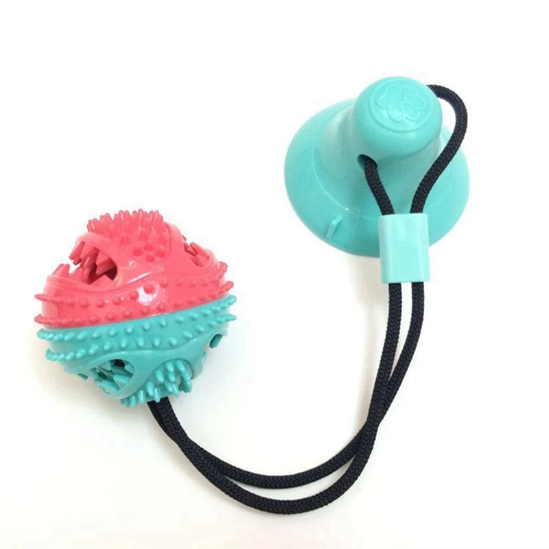 Bola Mordedor com Corda e Ventosa – Limpeza e Diversão