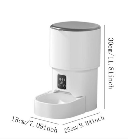 Alimentador Automático para Gatos e Cães 4L Wi-Fi Inteligente