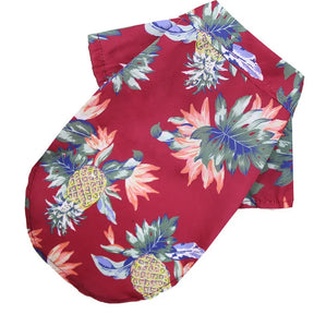 Camiseta Havaiana para Cães Pequenos | Estilo Praia e Antialérgica
