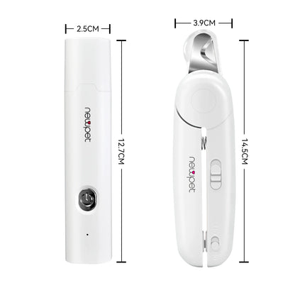 Moedor de Unhas Recarregável USB para Cães e Gatos 2 em 1