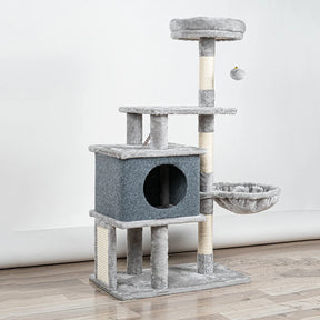 Árvore de Gato Newpet 112cm com Toca, Arranhador e Ninho