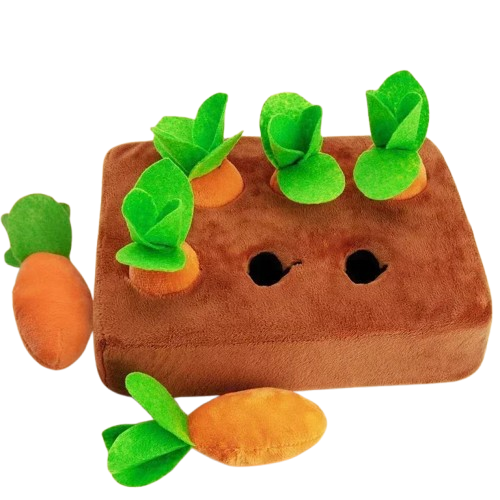 Brinquedo Pet Cenoura Snuffle – Antiestresse e Interativo