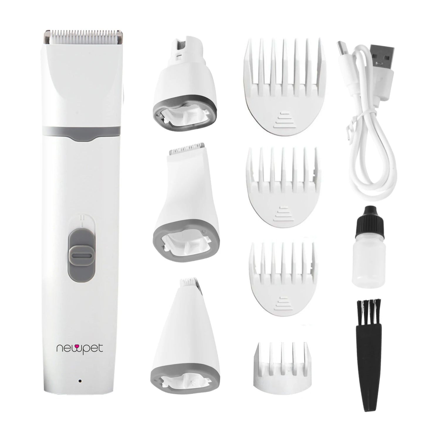 Máquina de Tosa Pet Silenciosa Sem Fio NewPet 5 em 1