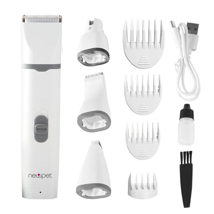 Máquina de Tosa Pet Silenciosa Sem Fio NewPet 5 em 1