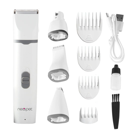 Máquina de Tosa Pet Silenciosa Sem Fio NewPet 5 em 1