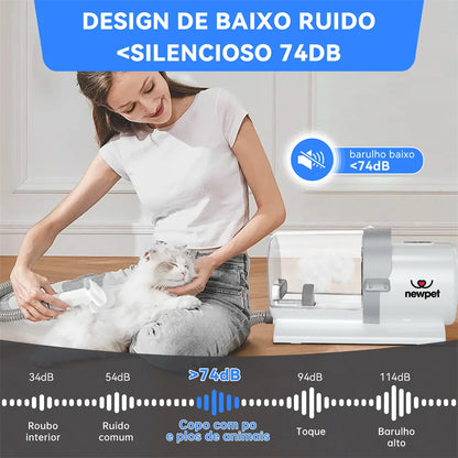 Aspirador Pet Newpet 2,5L com Escovas – Remove Pelos Fácil