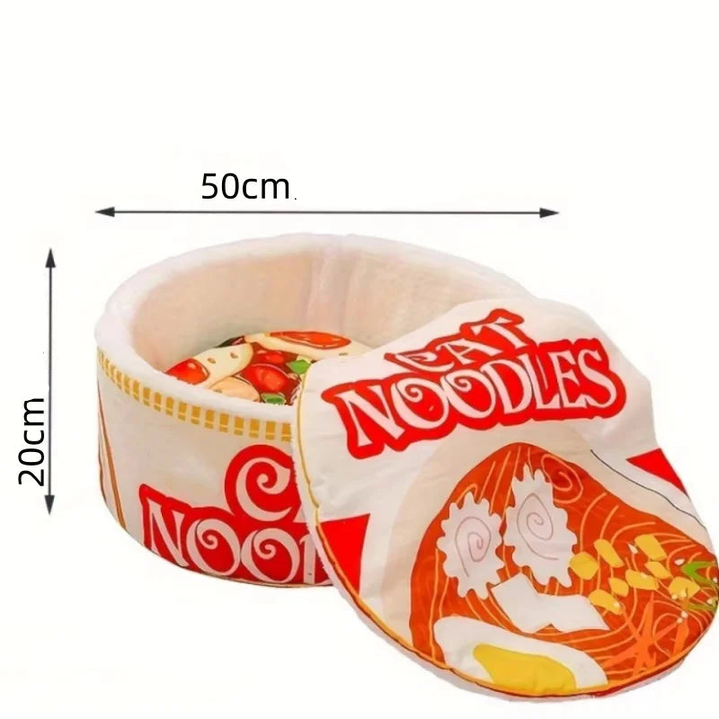 Cama de Gato CAT NOODLES Quentinha e Fofa Inverno Lavável