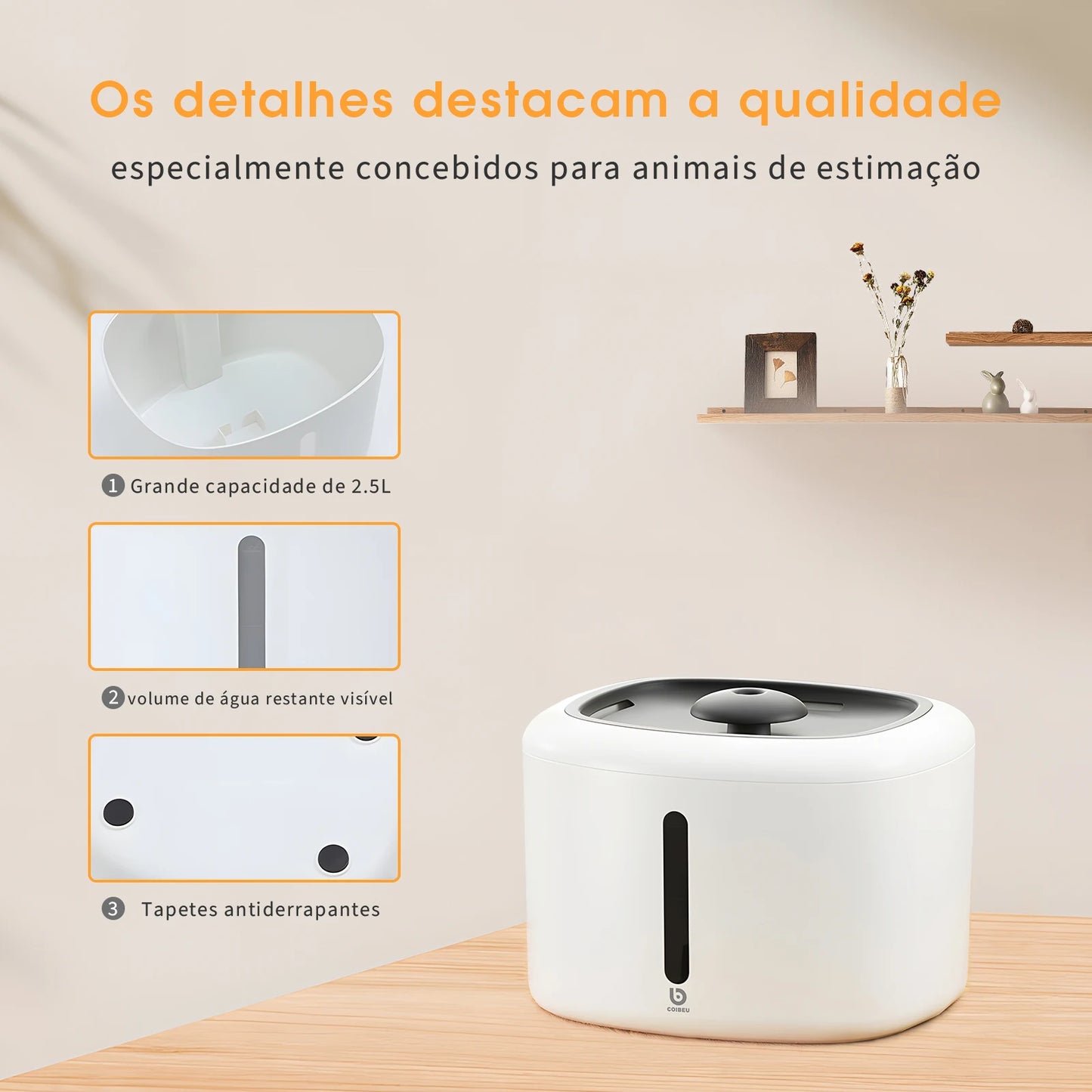 Bebedouro para Cachorro e Gatos com Circulação de Água e Economia