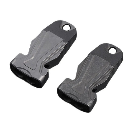 Apito Duplo de Titânio p/ Treinamento e Obediência Pet