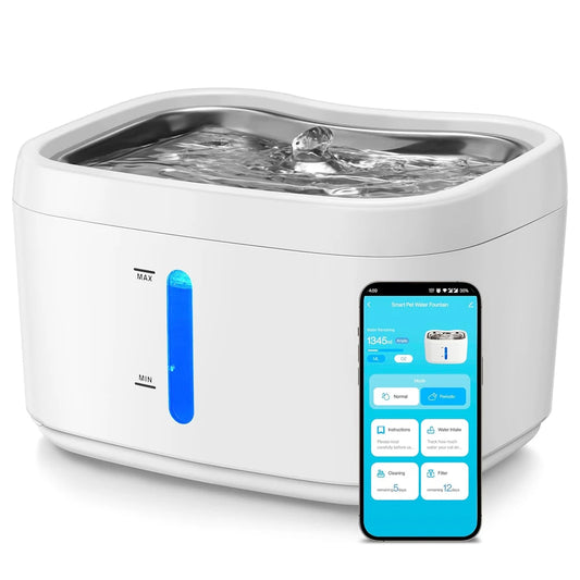 Fonte de Água Automática para pet 2,5L com Controle via App
