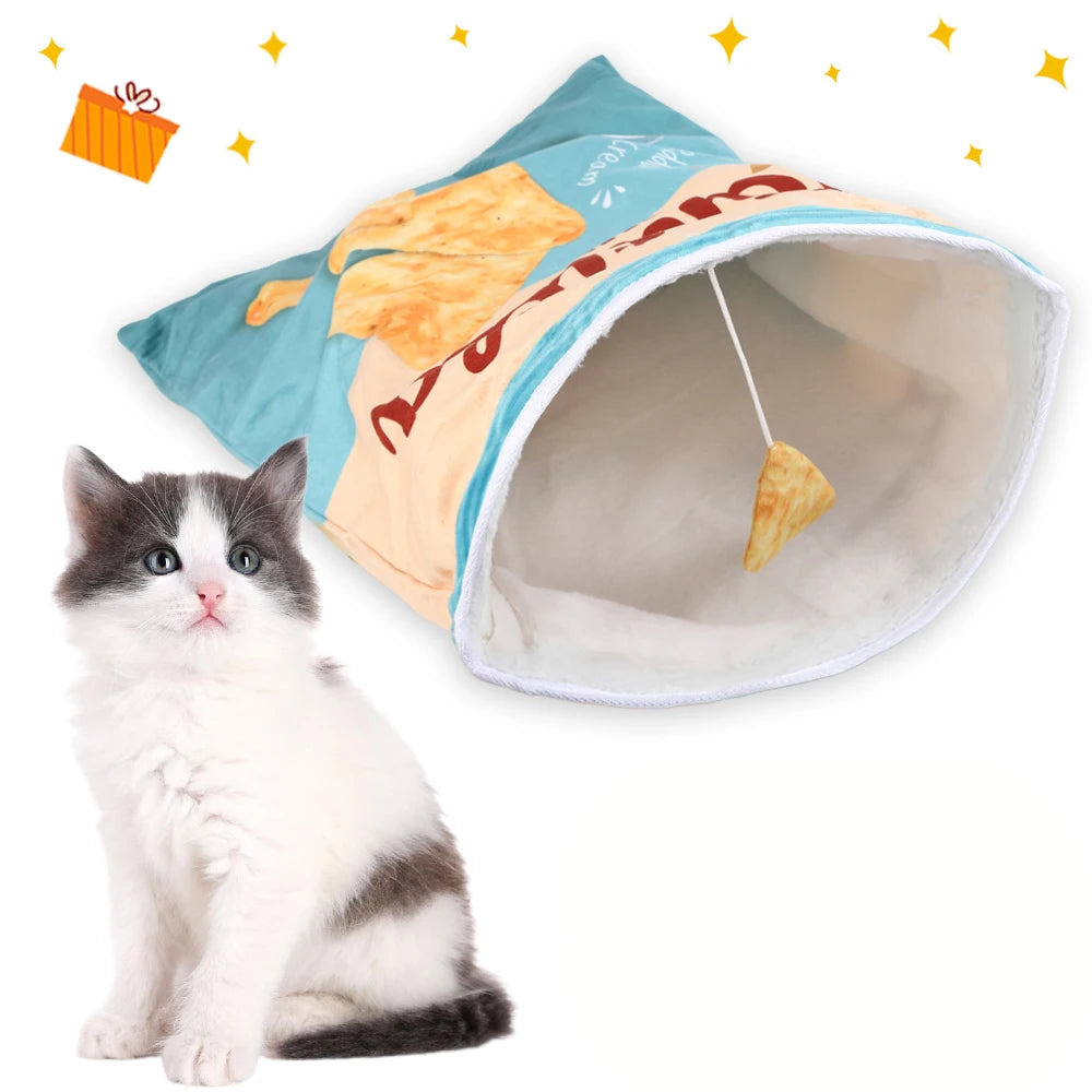 🐾 Túnel Interativo para Gatos Dobrável