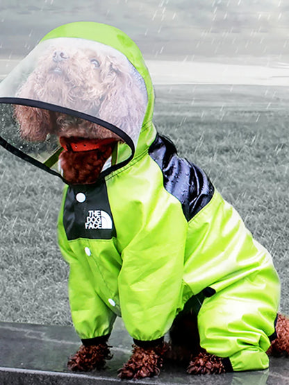 Roupinha Impermeável para Cachorro com Capuz | The Dog Face