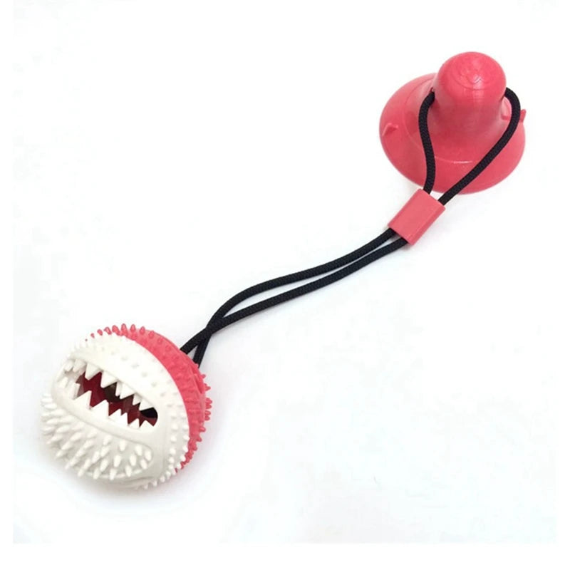 Bola Mordedor com Corda e Ventosa – Limpeza e Diversão