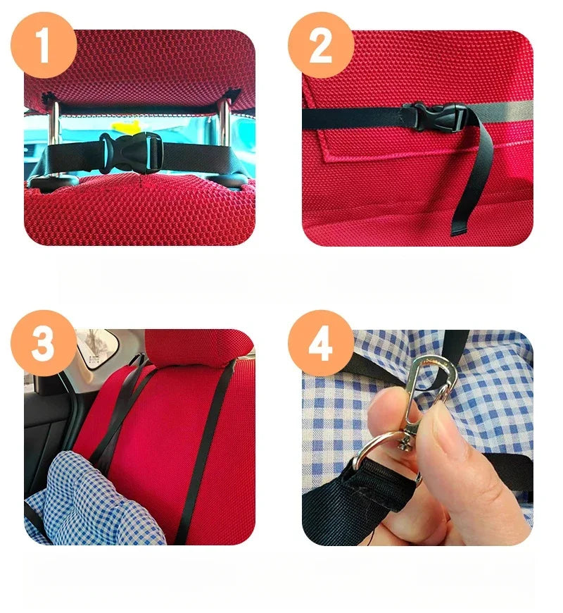 Cama para Cachorro e Gato Viagem | Capa de Assento Segura