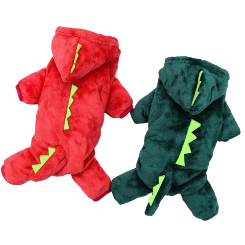Roupas de Inverno para Cães e Gatos – Hoodie Dino Quente