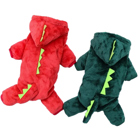 Roupas de Inverno para Cães e Gatos – Hoodie Dino Quente